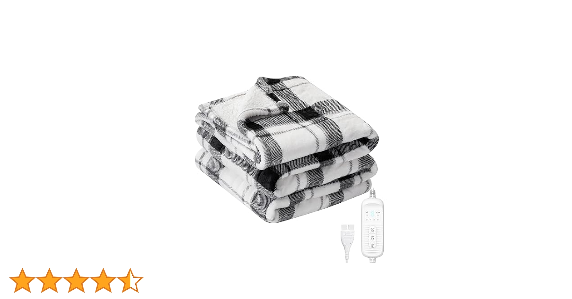 電気毛布 掛け敷き兼用　180x133cm 特大サイズ　8段温度調節 Amazon.co.jp: 電気毛布 掛け敷き兼用 【ダニ退治付き 180x133cm